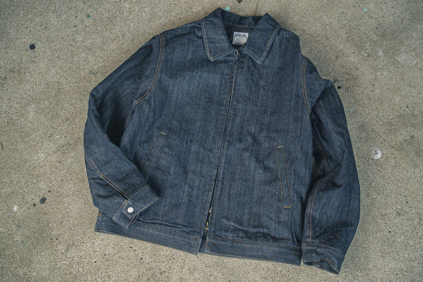 児島ジーンズ　デニムスポーツジャケット　RNB-5064Denim Sports Jacket